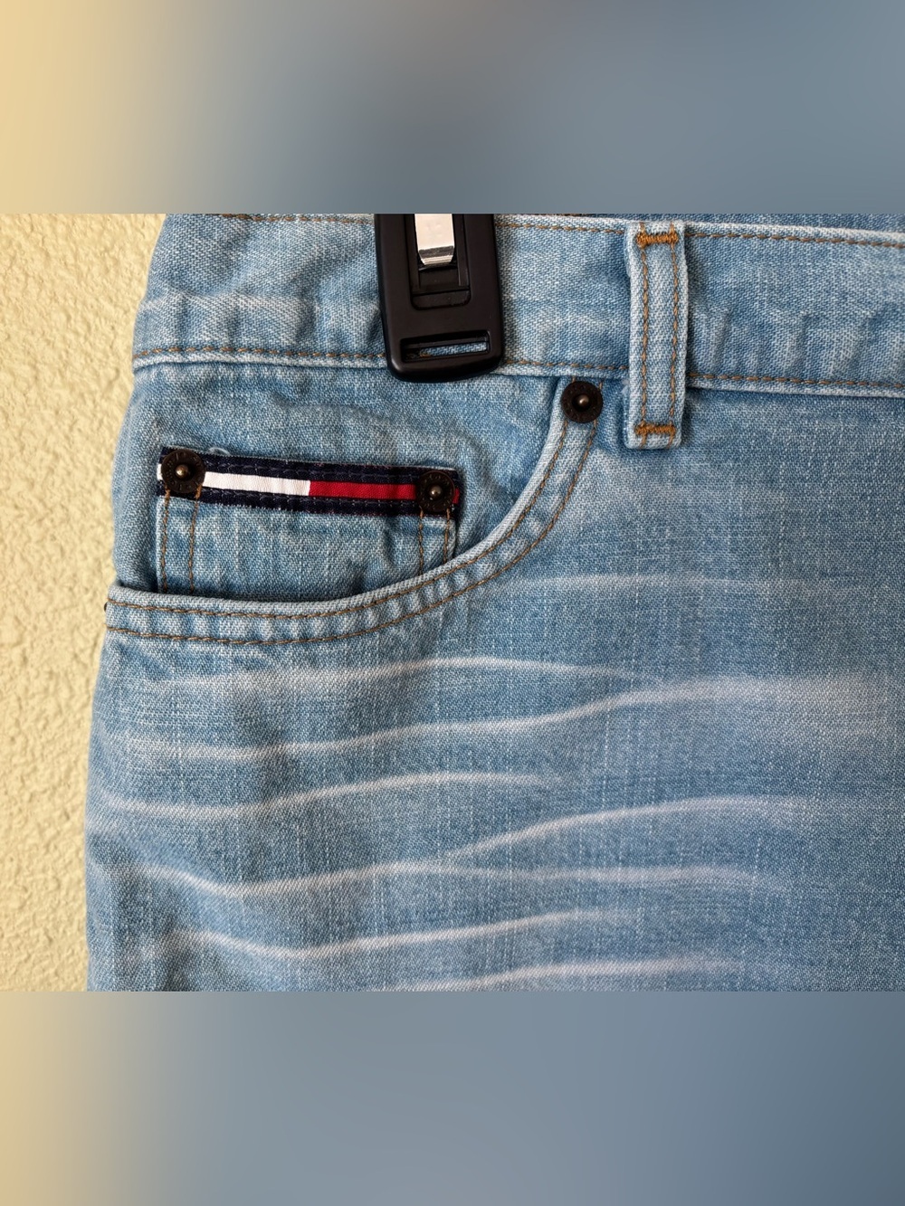 Vintage Tommy Hilfiger Blue Jean/Denim Mini Skirt Size: 11 - Picture 4 of 7